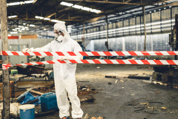 Professional Biohazard Cleanup technician working in Kenansville, FL